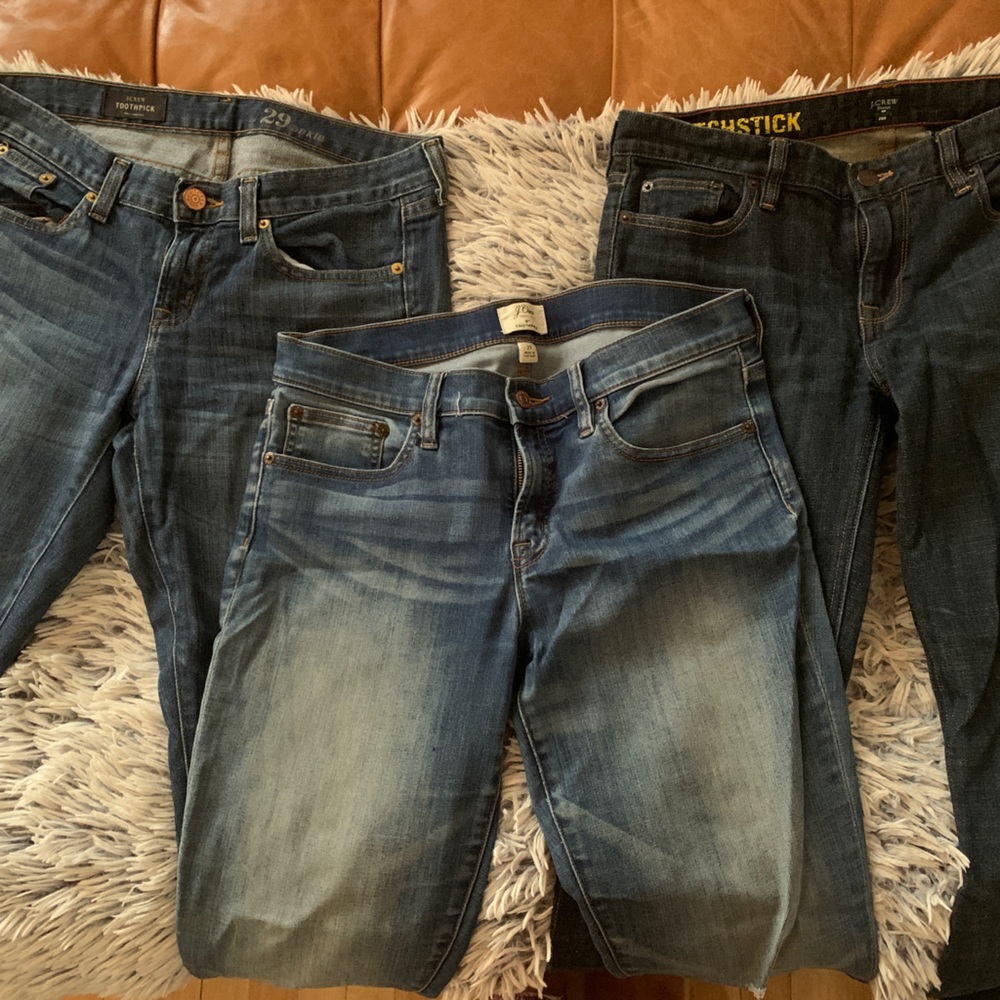 3 Pairs of J.Crew Size 29 Jeans! 🎉